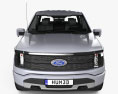 Ford F-150 Lightning Super Crew Cab 5.5ft Bed Platinum with HQ interior 2021 3d model front view