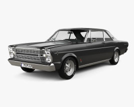 Ford Galaxie 500 coupe 1966 3D model