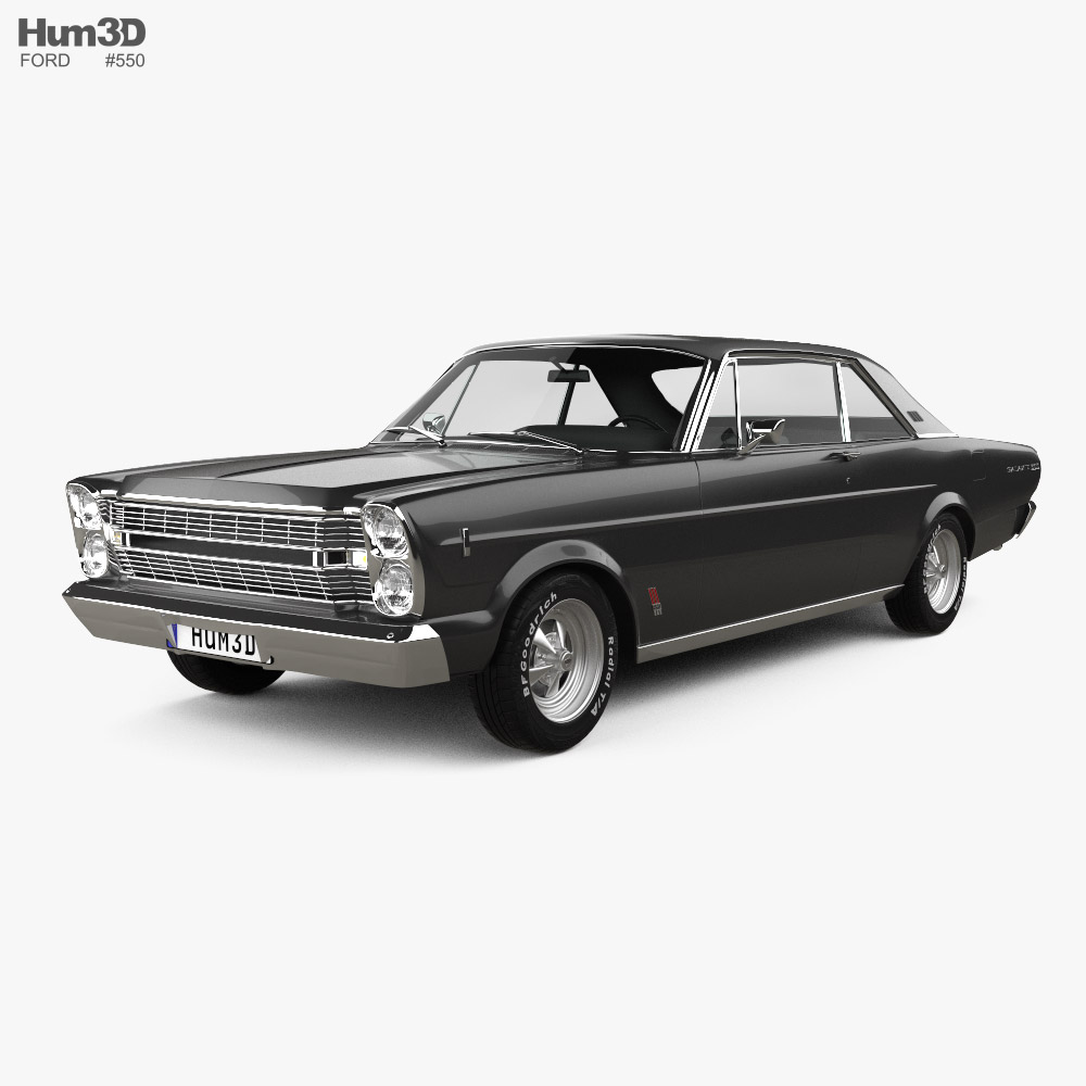 Ford Galaxie 500 coupe 1966 3Dモデル
