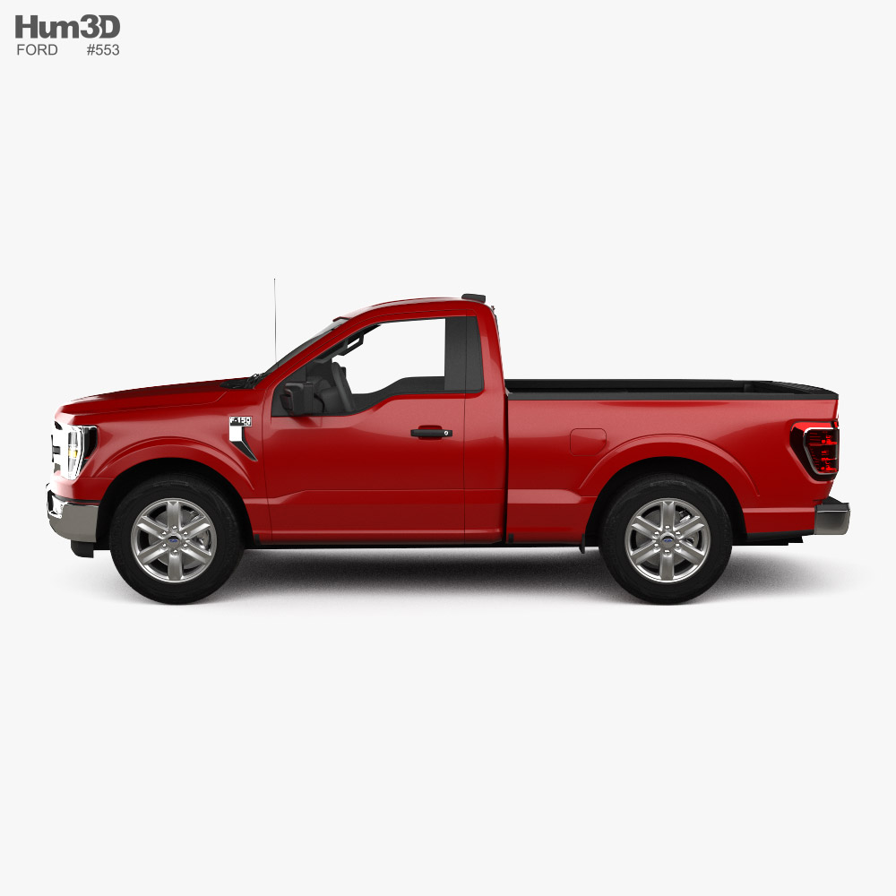Ford F150 Regular Cab 6.5 ft Bed XLT 2022 modelo 3D Veículos no Hum3D