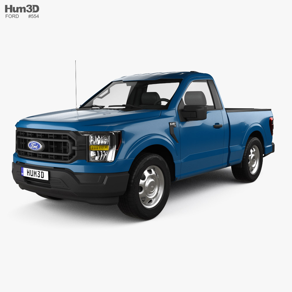 Ford F-150 Regular Cab 6.5 ft Bed XL 2022 Modello 3D