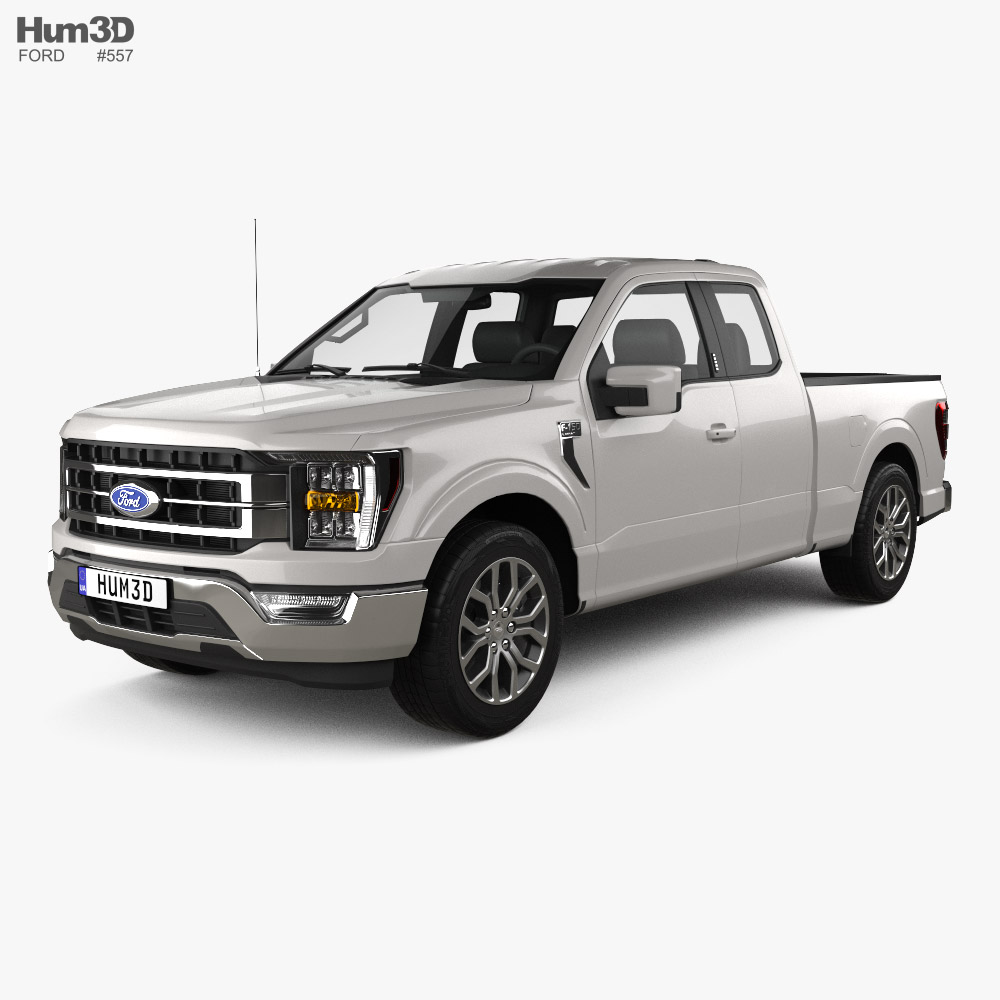 Ford F-150 Super Cab 6.5 ft Bed Lariat 2022 3D-Modell