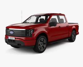 Ford F-150 Lightning Super Crew Cab 5.5 ft Bed XLT 2022 Modello 3D