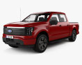 Ford F-150 Lightning Super Crew Cab 5.5 ft Bed XLT 2022 3d model