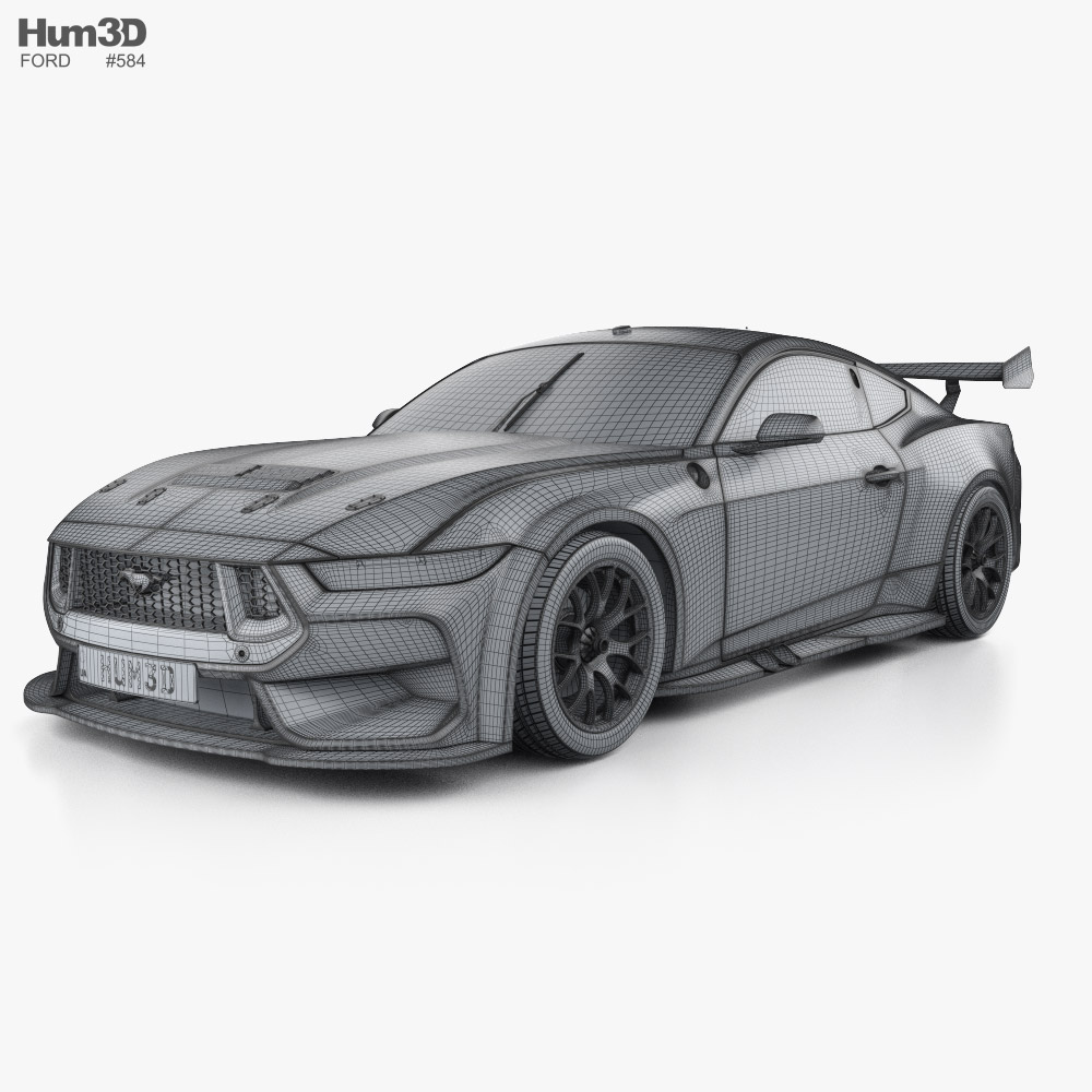 Ford Mustang Supercars 2024 3D model Vehicles on Hum3D