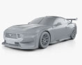 Ford Mustang Supercars 2024 3D-Modell clay render