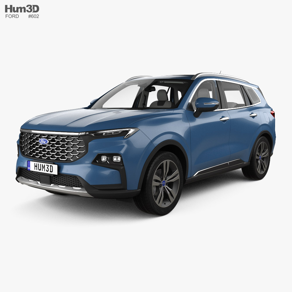 Ford Territory Titanium with HQ interior and engine 2022 3D model