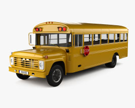 Ford B600 Autobús Escolar 1978 Modelo 3D