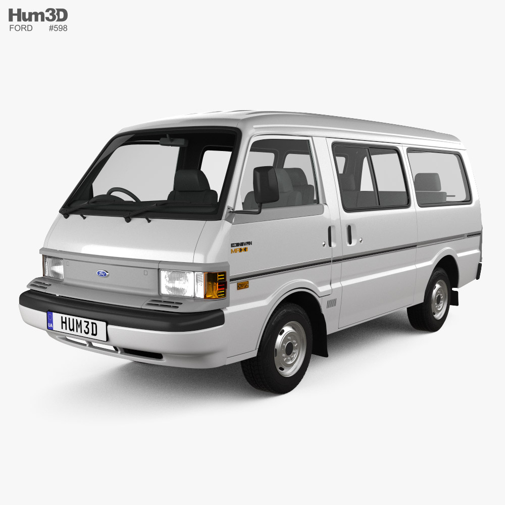 Ford Econovan Passenger Van 1983 3D模型