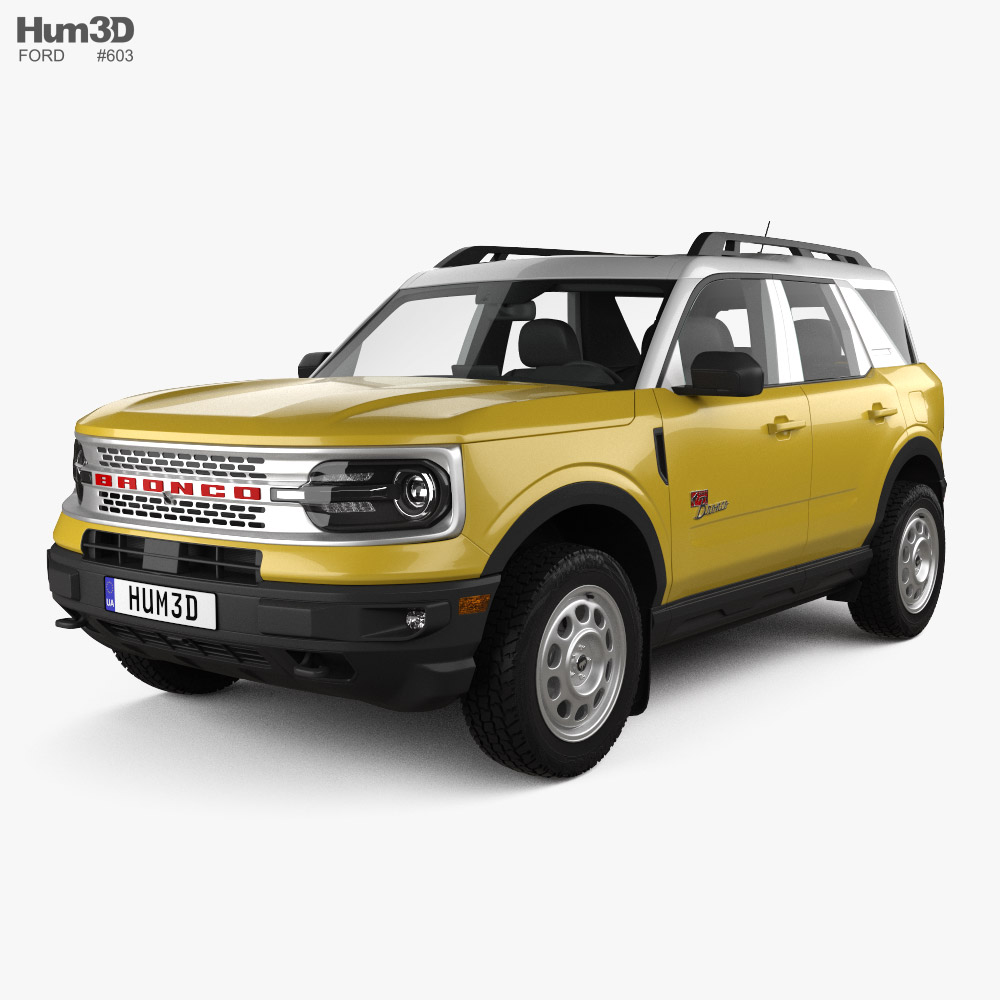 Ford Bronco Sport Heritage Limited Edition 2023 Modèle 3D