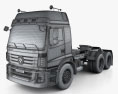 Foton Auman TX Tractor Truck 2014 3d model wire render
