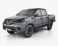 Foton Tunland Double Cab 2015 3D 모델  wire render