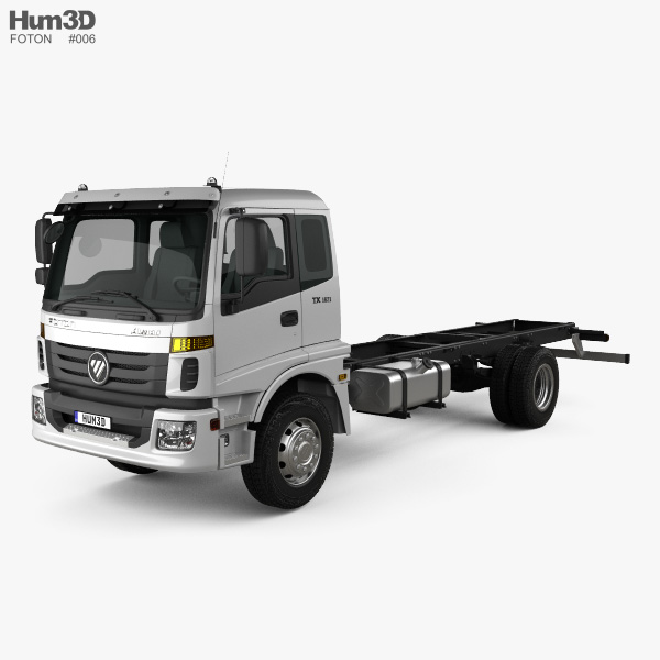 Foton Auman TX (1621) Chassis Truck 2-axle 2012 3D model