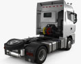 Foton Auman H5 트랙터 트럭 2021 3D 모델  back view