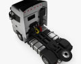Foton Auman H5 트랙터 트럭 2021 3D 모델  top view