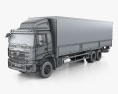 Foton ETX-N Wing Van Truck 3-вісний 2022 3D модель wire render