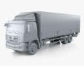 Foton ETX-N Wing Van Truck 3-вісний 2022 3D модель clay render