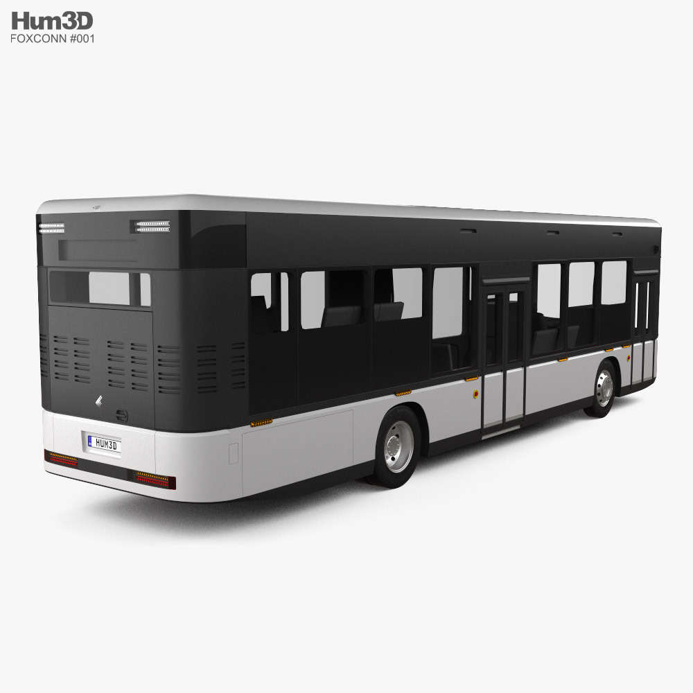 Foxconn Model T Bus 2022 3d model back view