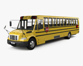 3D model of Thomas Saf-T-Liner C2 School Bus 2012