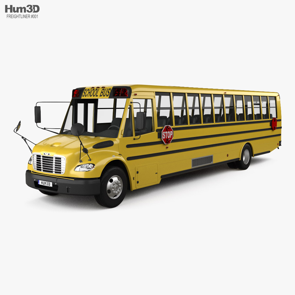 Thomas Saf-T-Liner C2 통학 버스 2012 3D 모델 