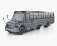 Thomas Saf-T-Liner C2 통학 버스 2012 3D 모델  wire render
