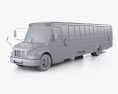 Thomas Saf-T-Liner C2 Schulbus 2012 3D-Modell clay render