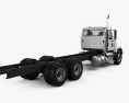 Freightliner 114SD Chassis Truck 2014 3d model back view