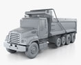 Freightliner 114SD Dump Truck 2014 3d model clay render