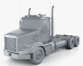 Freightliner 122SD Chassis Truck 2016 3d model clay render