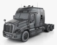 Freightliner Cascadia XT Tractor Truck 2016 3d model wire render