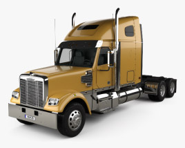 3D model of Freightliner Coronado Tractor Truck 2014