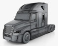 Freightliner Inspiration Tractor Truck 2017 3d model wire render