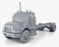 Freightliner M2 106 Day Cab Chassis Truck 2017 3d model clay render