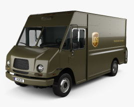 Freightliner P70D UPS Van 2009 Modello 3D