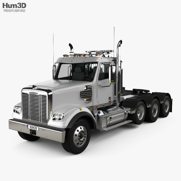 Freightliner 122SD SF Day Cab Сідловий тягач 4-вісний 2018 3D модель