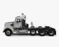 Freightliner 122SD SF Day Cab Tractor Truck 4-axle 2018 3d model side view
