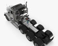 Freightliner 122SD SF Day Cab Tractor Truck 4-axle 2018 3d model top view