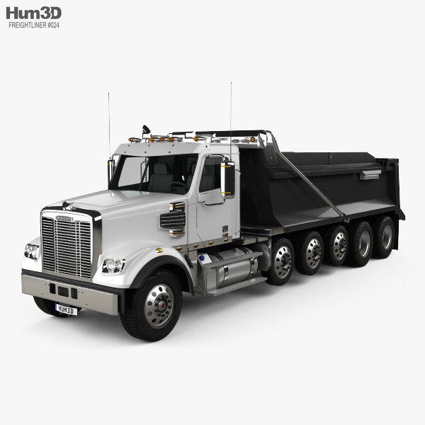 Freightliner 122SD SF Dump Truck 6-axle 2018 3D model