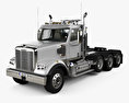 Freightliner 122SD SF Day Cab Tractor Truck with HQ interior 2018 3d model