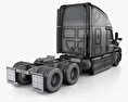 Freightliner Cascadia Sleeper Cab 트랙터 트럭 인테리어 가 있는 2016 3D 모델 