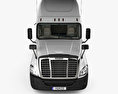 Freightliner Cascadia Sleeper Cab Tractor Truck with HQ interior 2016 3d model front view