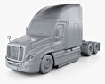 Freightliner Cascadia Sleeper Cab Tractor Truck with HQ interior 2016 3d model clay render