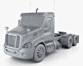 Freightliner Cascadia Day Cab Tractor Truck 2016 3d model clay render