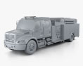 Freightliner M2 106 Crew Cab Пожежна машина 2022 3D модель clay render