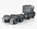 Freightliner Columbia Chassis Truck 4-axle 2022 3d model