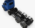Freightliner Columbia Chassis Truck 4-axle 2022 3d model top view