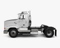 Freightliner FLD 112 Day Cab Tractor Truck 2010 3d model side view