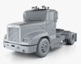 Freightliner FLD 112 Day Cab Tractor Truck 2010 3d model clay render