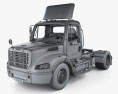 Freightliner M2 112 Day Cab Camion Tracteur 2 essieux avec Intérieur 2011 Modèle 3d wire render