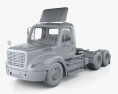 Freightliner M2 112 Day Cab Tractor Truck 3-axle with HQ interior 2011 3d model clay render